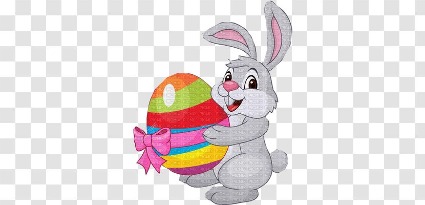 Easter Bunny Cartoon - Vertebrate Transparent PNG