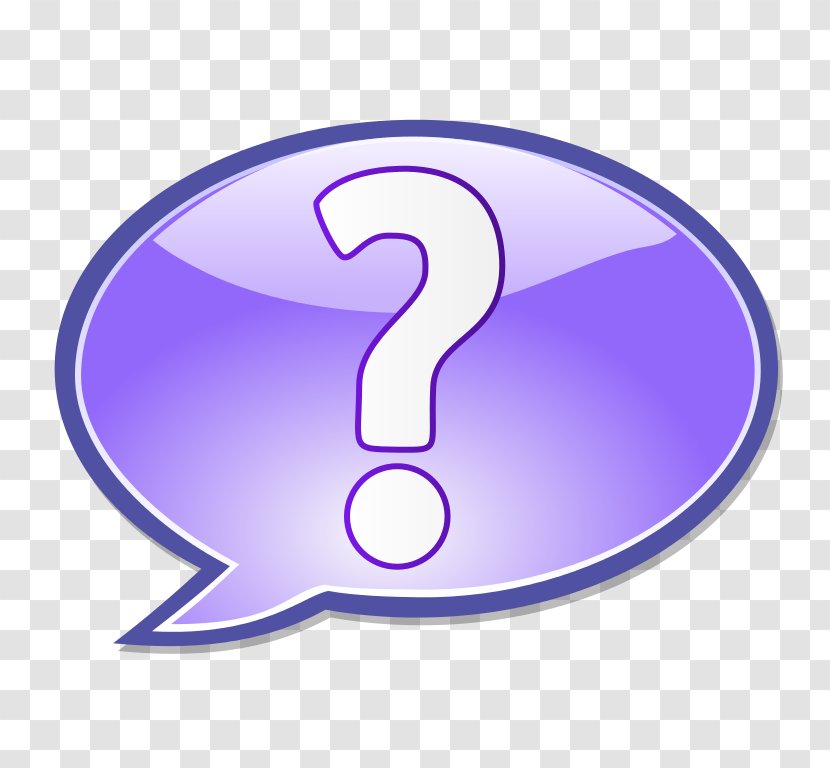 Question Mark Information Yes And No - Purple - 44 Transparent PNG