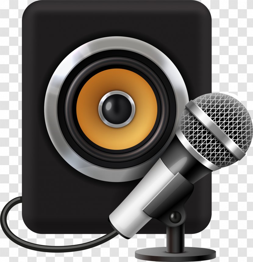 Microphone Loudspeaker Acoustics - Watercolor - Vector Sound And Transparent PNG