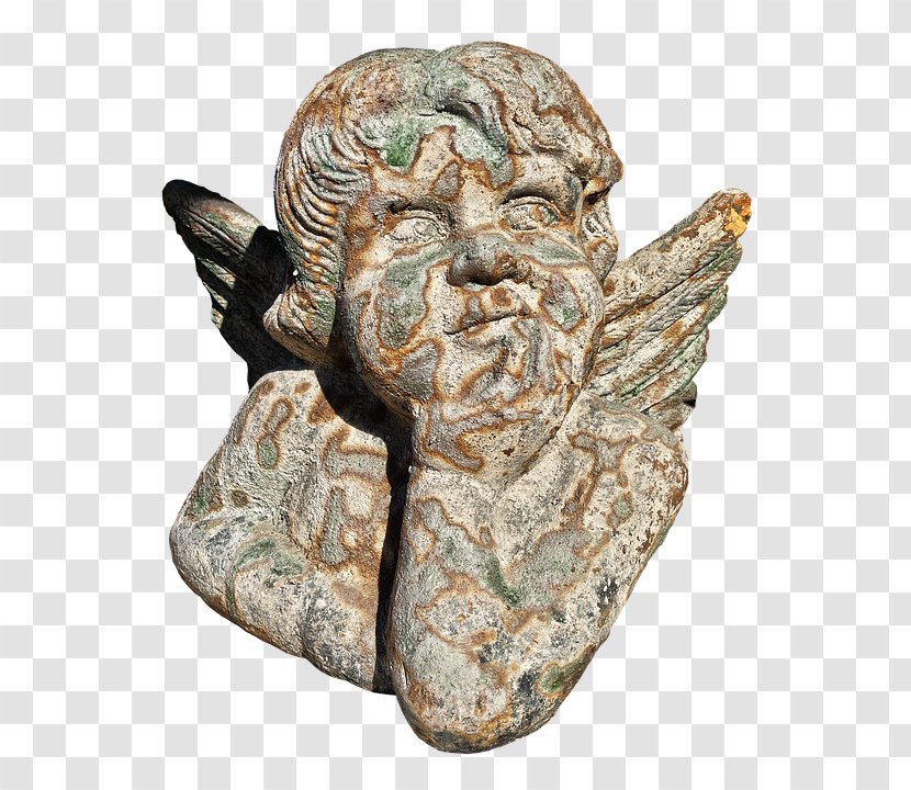 Cherub Angel Sculpture - Carving Transparent PNG