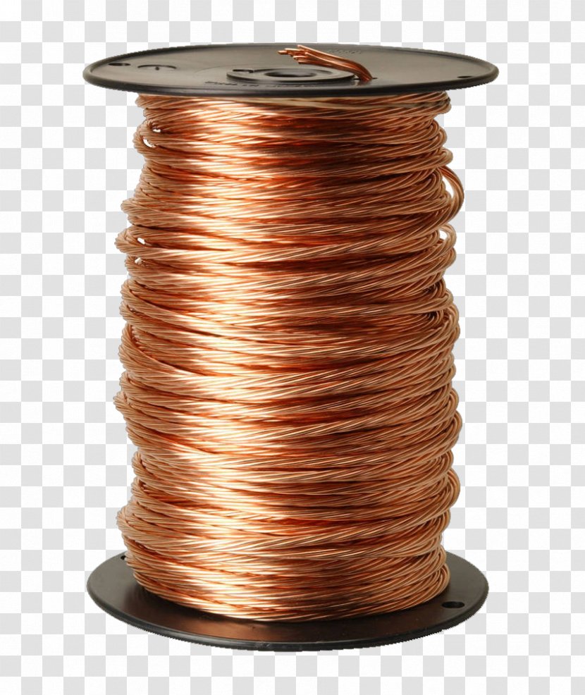 Copper Conductor Electrical Wires & Cable Electricity - Metal - Brass Transparent PNG