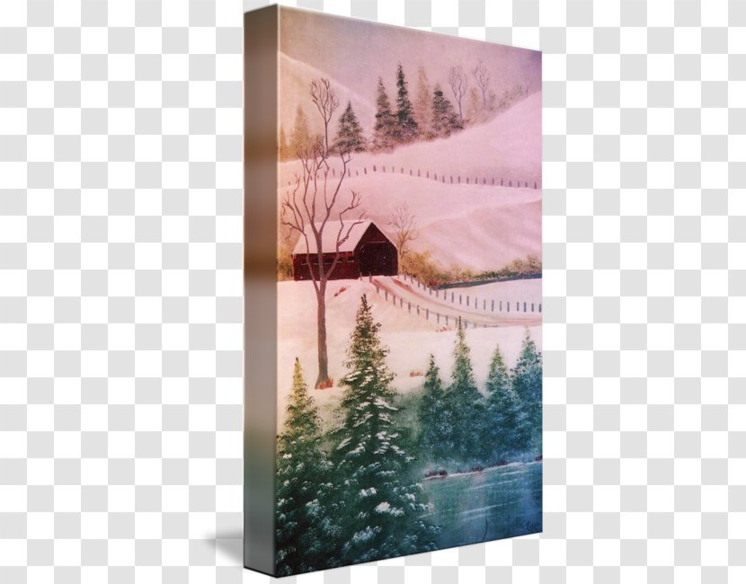 Painting Tree Winter - Scene Transparent PNG