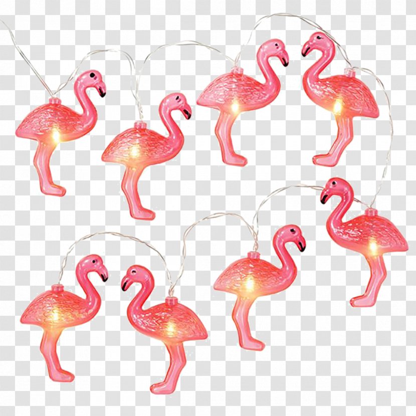 Lighting Flamingo Christmas Lights - Party Transparent PNG
