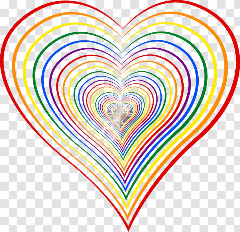 Heart Color Love Clip Art - Cartoon - Heart-shaped Streamers Transparent PNG