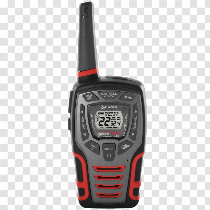 Walkie-talkie Family Radio Service General Mobile Two-way - Cobra Microtalk Cxr925 Transparent PNG