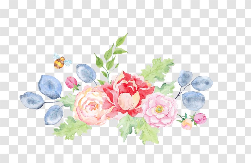 Watercolor Painting Flower Floral Design Clip Art - Bouquet Transparent PNG