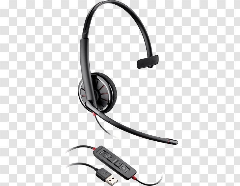 Headphones Plantronics Blackwire C310-M - Headset - HeadsetOn-earBlack 5210 USB 310/320 315Electrical Wires Cable Transparent PNG