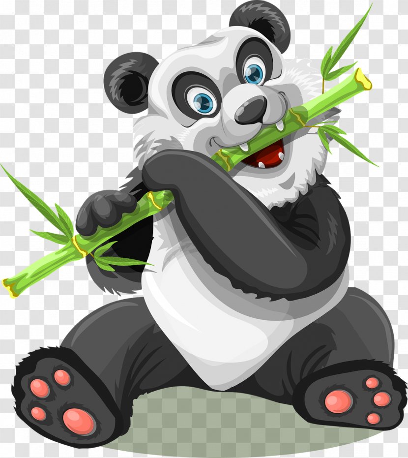 Giant Panda Eating Clip Art - Cuteness Transparent PNG