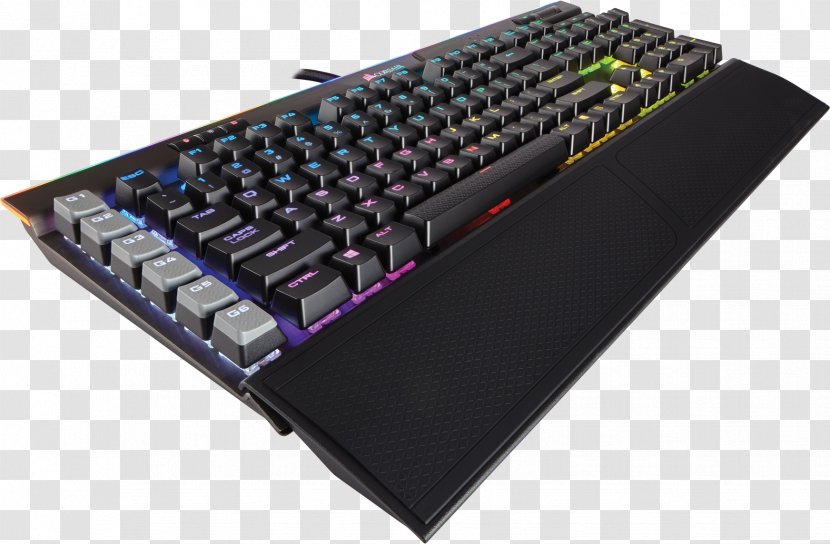 Computer Keyboard Corsair Gaming K95 RGB PLATINUM Keypad Components - Frame - Cherry Transparent PNG