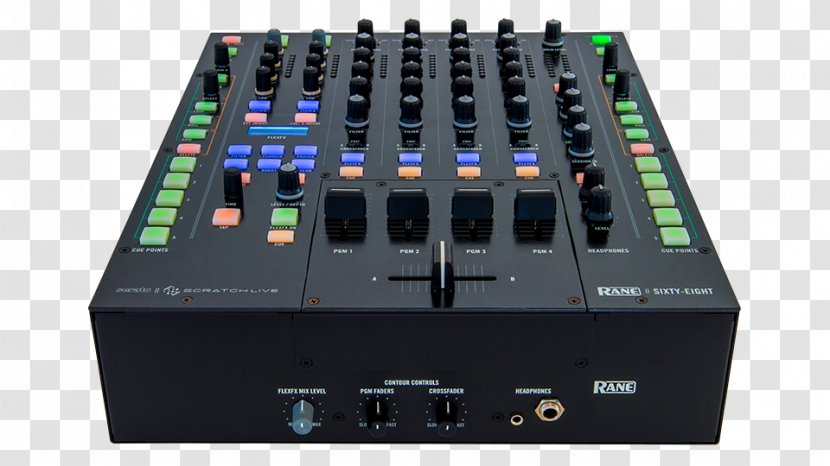 Audio Mixers Scratch Live DJ Mixer Disc Jockey Rane Corporation - Receiver - Mixing Transparent PNG