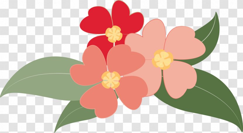 Flower Clip Art - Red - Botanic Transparent PNG