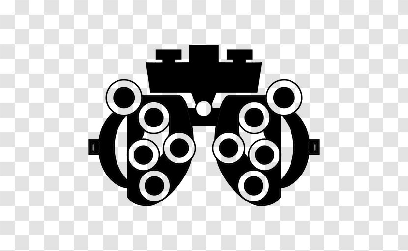 Vector Graphics Phoropter Illustration Optometry Ophthalmology - Royaltyfree - Binoculars Clip Art Silhouette Transparent PNG