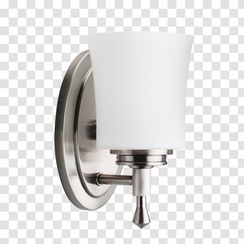 Light Fixture Sconce Bathroom Brushed Metal Transparent PNG