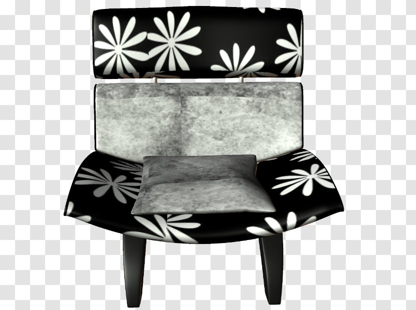Chair White - Black And Transparent PNG