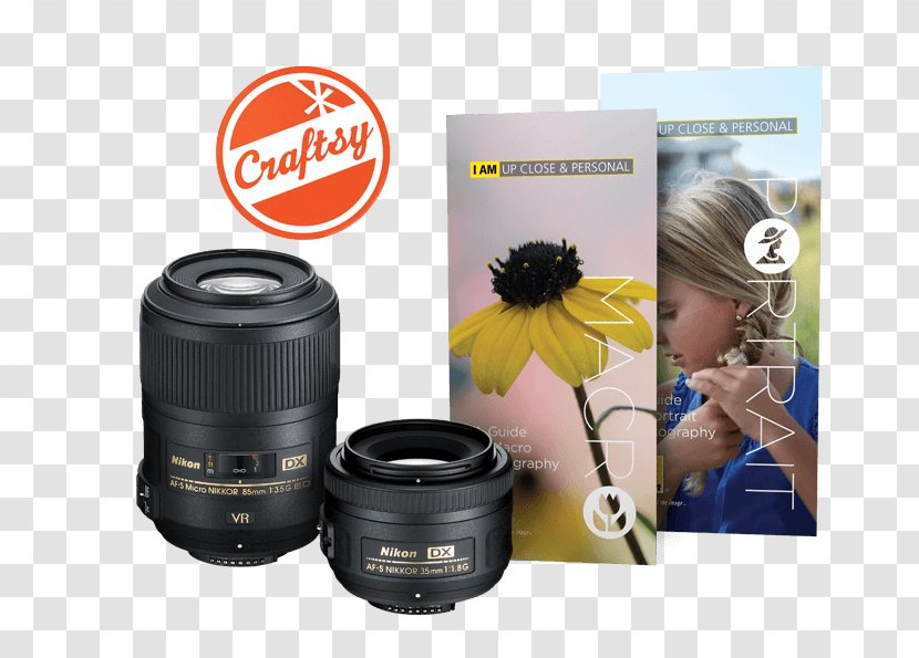 Camera Lens Nikon AF-S DX Nikkor 35mm F/1.8G Kit Zoom-Nikkor 18-55mm F/3.5-5.6G - Brand Transparent PNG