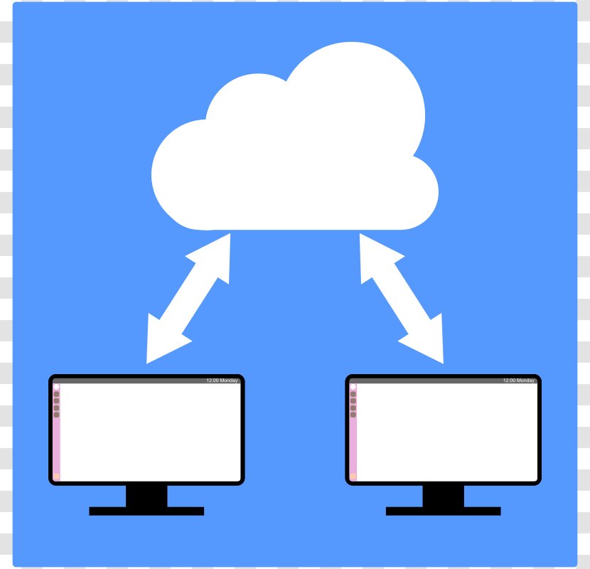 Cloud Computing Clip Art - Symbol - Pictures Of People On Computers Transparent PNG