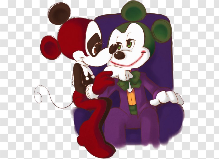 Harley Quinn Joker Minnie Mouse Mickey Poison Ivy - Watercolor Transparent PNG