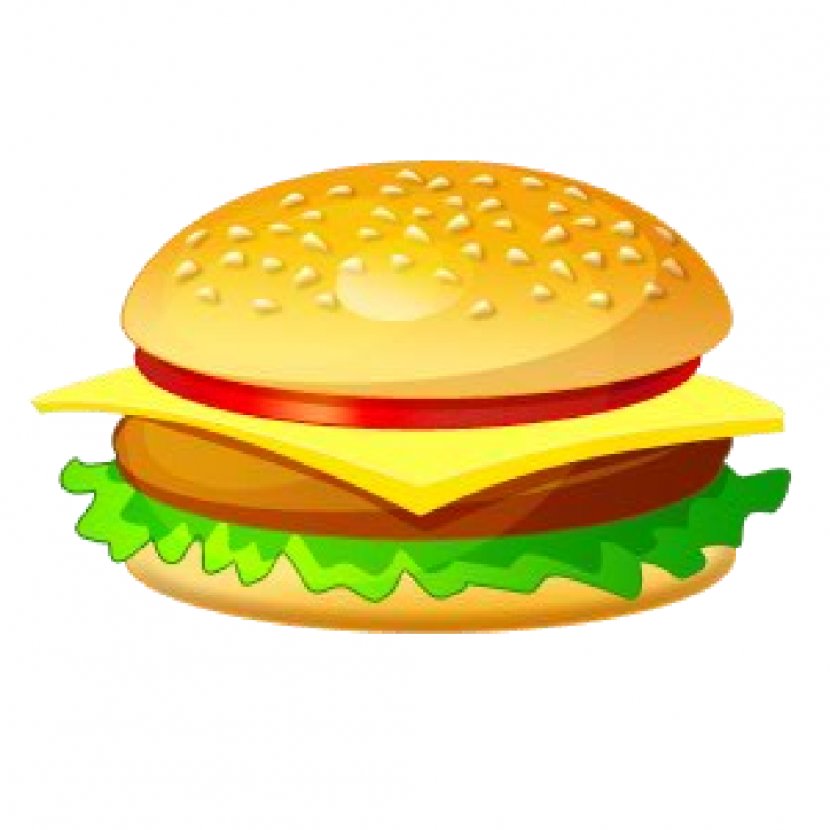 Hamburger Cheeseburger Veggie Burger Chicken Sandwich French Fries - Kids Meal - Bun Transparent PNG
