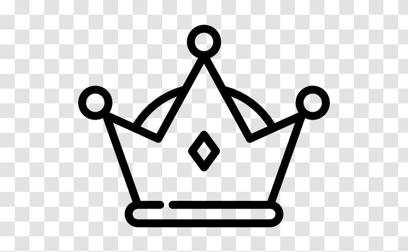 Crown Icon - Black And White - Symbol Transparent PNG