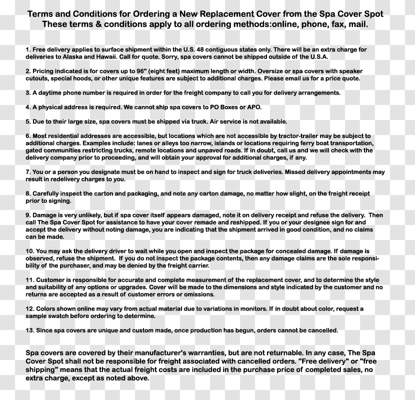 Document Line White - Text - Terms And Conditions Transparent PNG