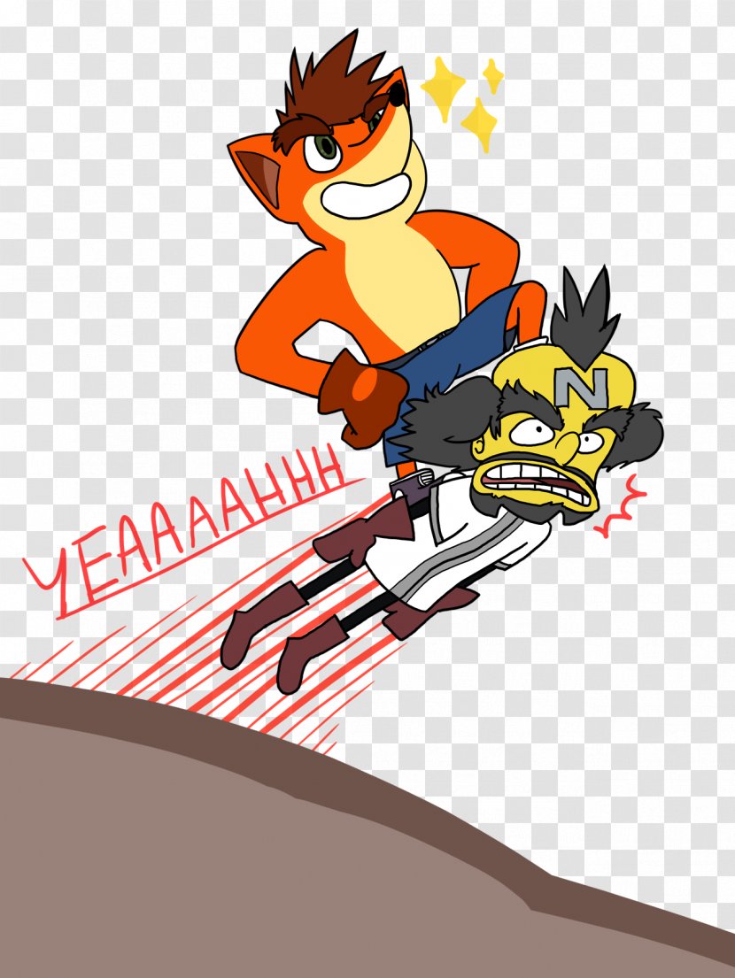 Graphic Design Poster Fiction - Crash Bandicoot Transparent PNG