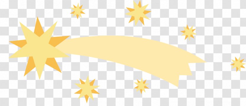 Yellow Euclidean Vector Gold - Sky - Cute Golden Meteor Transparent PNG