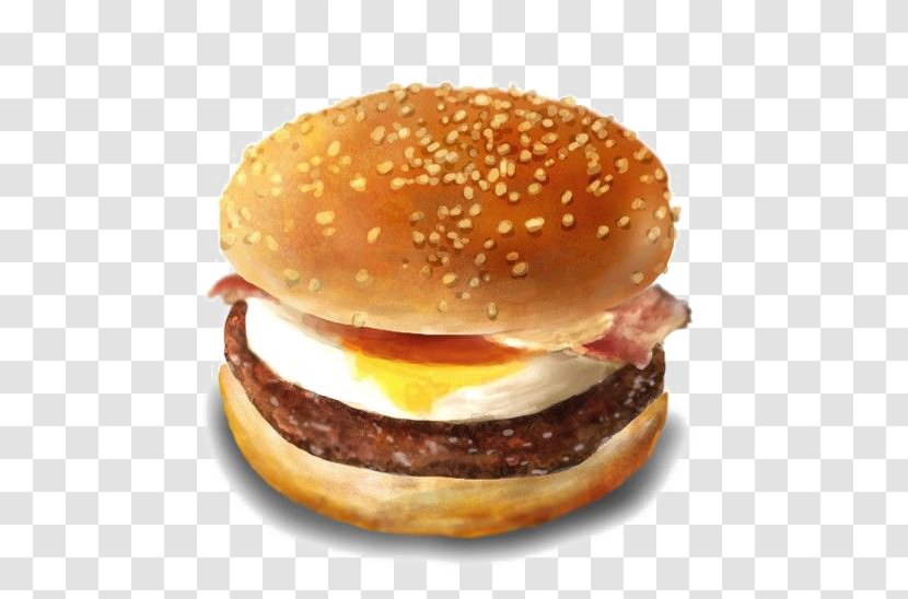 Hamburger Breakfast Sandwich Whopper Cheeseburger - Patty - Hamburg Transparent PNG