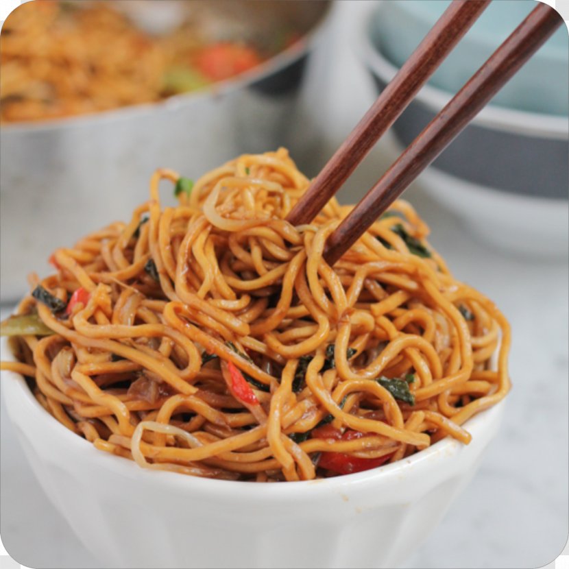 Chow Mein Chinese Noodles Cuisine Fried Vegetarian - Vegetable Transparent PNG