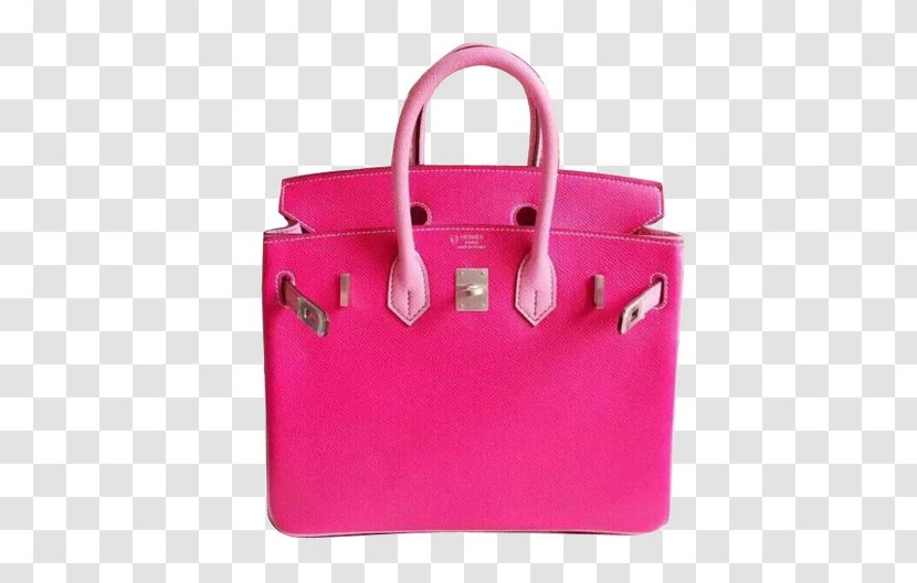 Fifth Avenue Birkin Bag Hermxe8s Handbag Leather - Magenta - Hermes Platinum Powder 25 Mixed Colors Matte Silver Buckle Handbags Transparent PNG