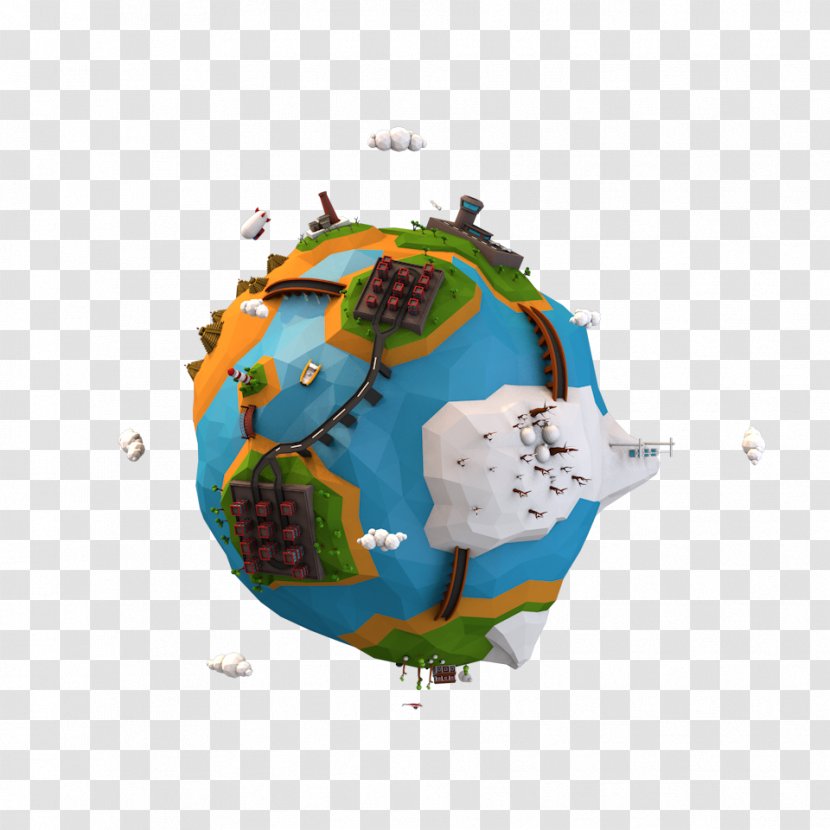 Low Poly Earth 3D Modeling TurboSquid Polygon Transparent PNG