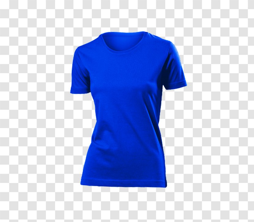 T-shirt Clothing Adidas Shoulder - Electric Blue Transparent PNG
