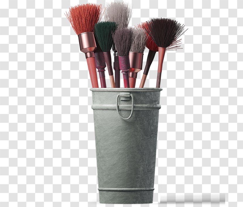 Makeup Brush Ink - Paintbrush - Iron Drum Decorative Patterns Transparent PNG