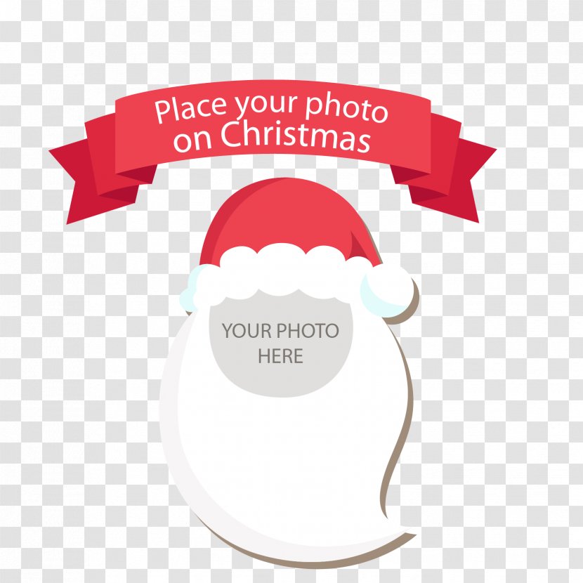 Christmas Photography Picture Frame - Fictional Character - Santa Claus Vector Transparent PNG