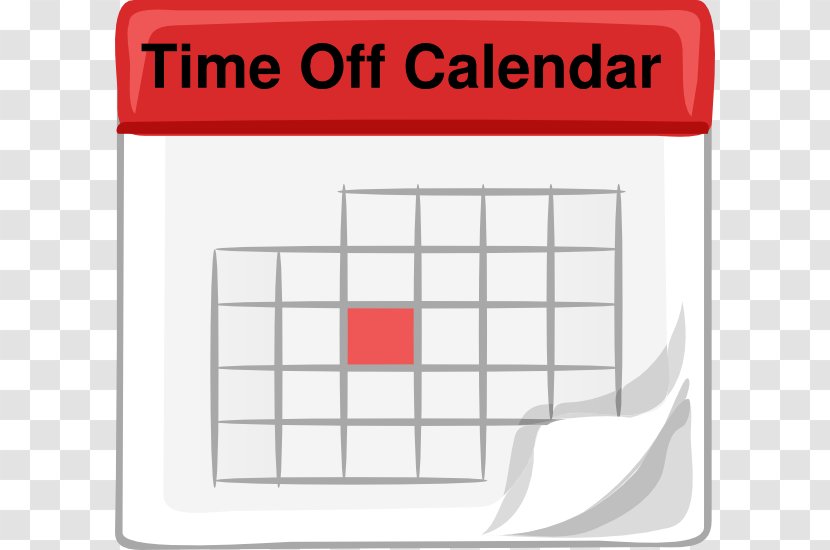 Calendar Clip Art - Area - Time Off Cliparts Transparent PNG