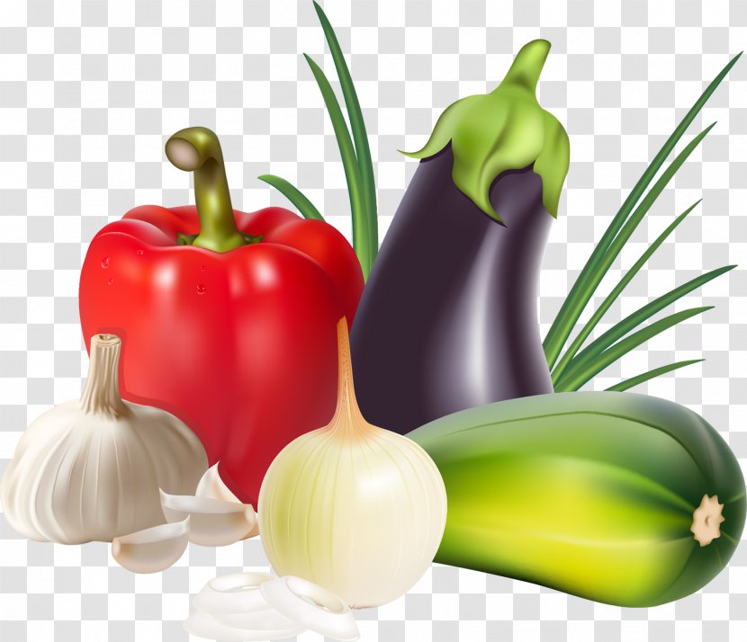 Vegetable Onion Chili Pepper Capsicum Paprika - Diet Food - Eggplant Transparent PNG