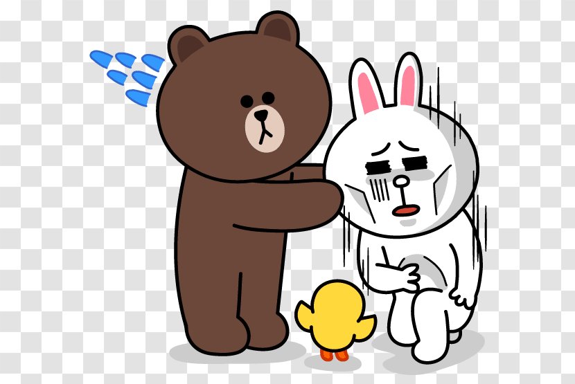 Line Friends Humour Animaatio - Silhouette Transparent PNG
