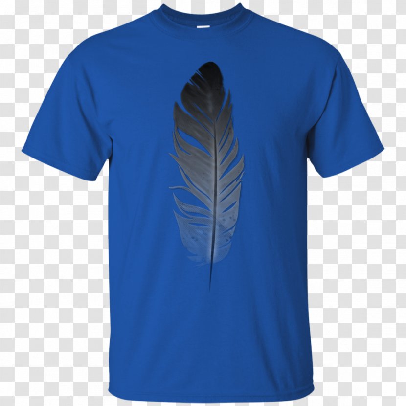 T-shirt Hoodie Sleeve Sweater - Electric Blue - Feather Material Transparent PNG