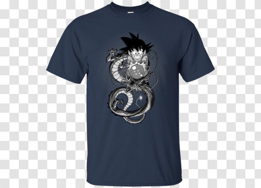 T-shirt Hoodie Clothing Bluza - Gildan Activewear - Silhouette Goku Transparent PNG