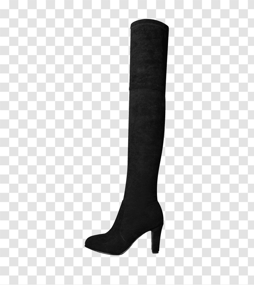 Sock Knee Highs Slipper Shoe Boot - Black - Thighhigh Boots Transparent PNG