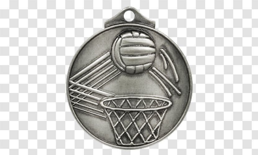 Silver Medal Metal Nickel - Netball Transparent PNG