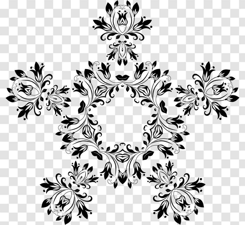 Floral Design Line Art Clip - Flower Transparent PNG