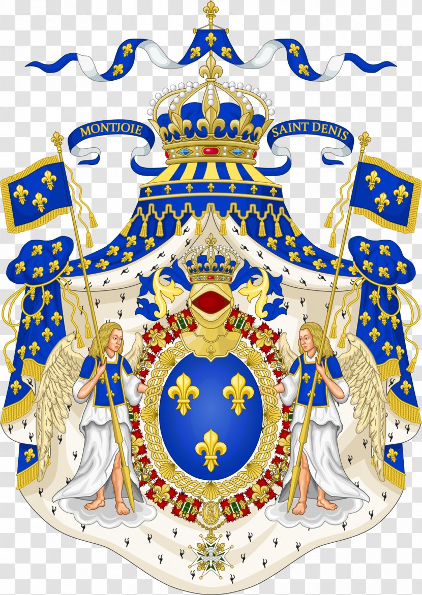 Kingdom Of France National Emblem Coat Arms House Bourbon - Capetian Dynasty - Italy Transparent PNG