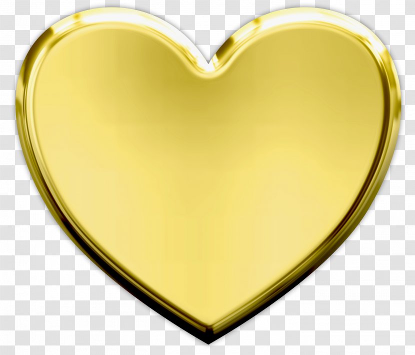 Heart Clip Art - Yellow - Gold Transparent PNG