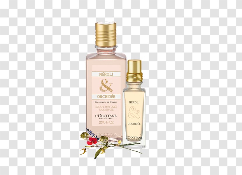 Perfume L'Occitane En Provence Neroli & Orchidee Shower Gel - Shaving Cream Transparent PNG