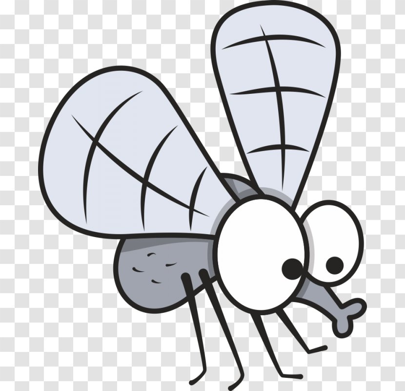 Insect Mosquito Cartoon Royalty-free - Heart Transparent PNG