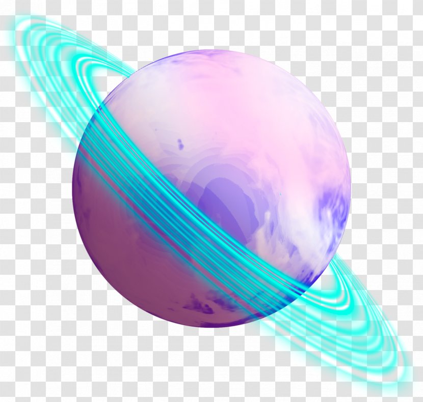 Planet Rings Of Saturn Space Ring System - Aquarela Transparent PNG