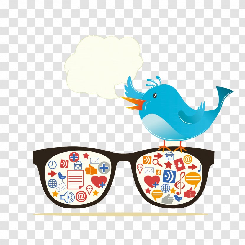Social Media Marketing Digital Icon - Slideshare - Twitter Bluebird Illustrator Vector Material Transparent PNG