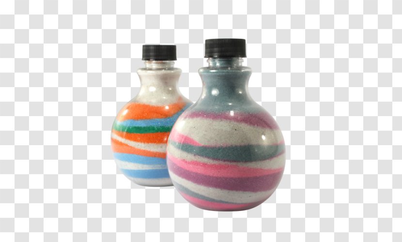 Glass Bottle Sand Art And Play - Plastic Transparent PNG