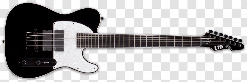 ESP LTD SC-607B Seven-string Guitar KH-202 Guitars Stephen Carpenter Signature SCT-607B Electric - Acoustic Transparent PNG