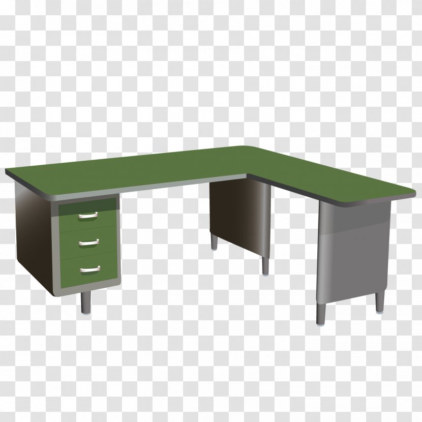 Office Supplies Furniture Desk - Vector Corner Tables Transparent PNG